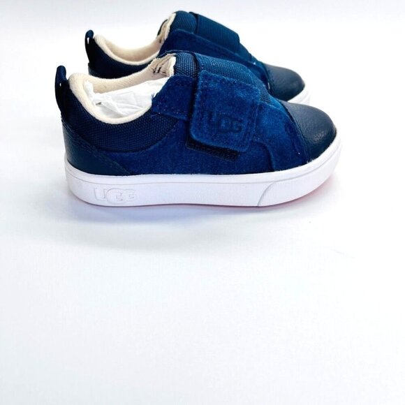 Ugg Toddlers Rennon Low Size 6 in Blue Hook & Loop Closure Orange Sole - Picture 1 of 11